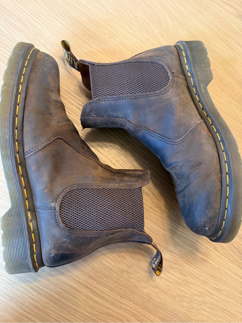 Dr. Martens 2972 Brown Leather Chelsea Boots women’s 9 almost new